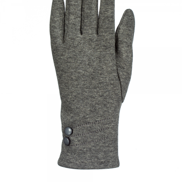 Дамски ръкавици Hisia сив цвят, 2 - Kalapod.bg